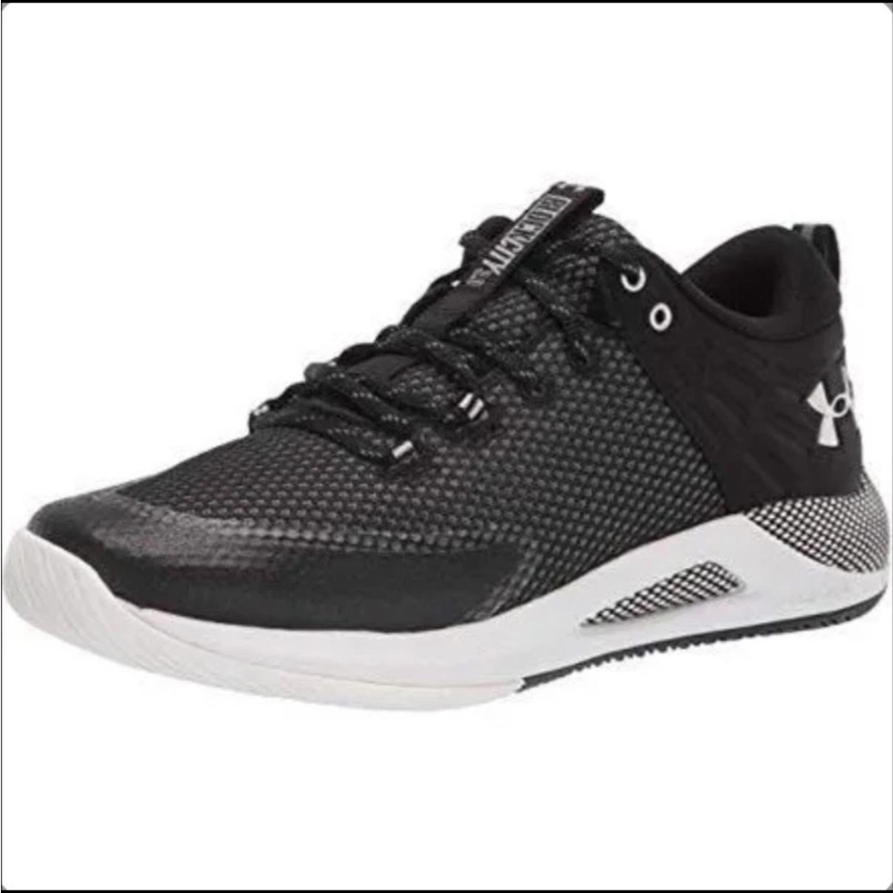Under Armour Black and White Athletic Shoes‎